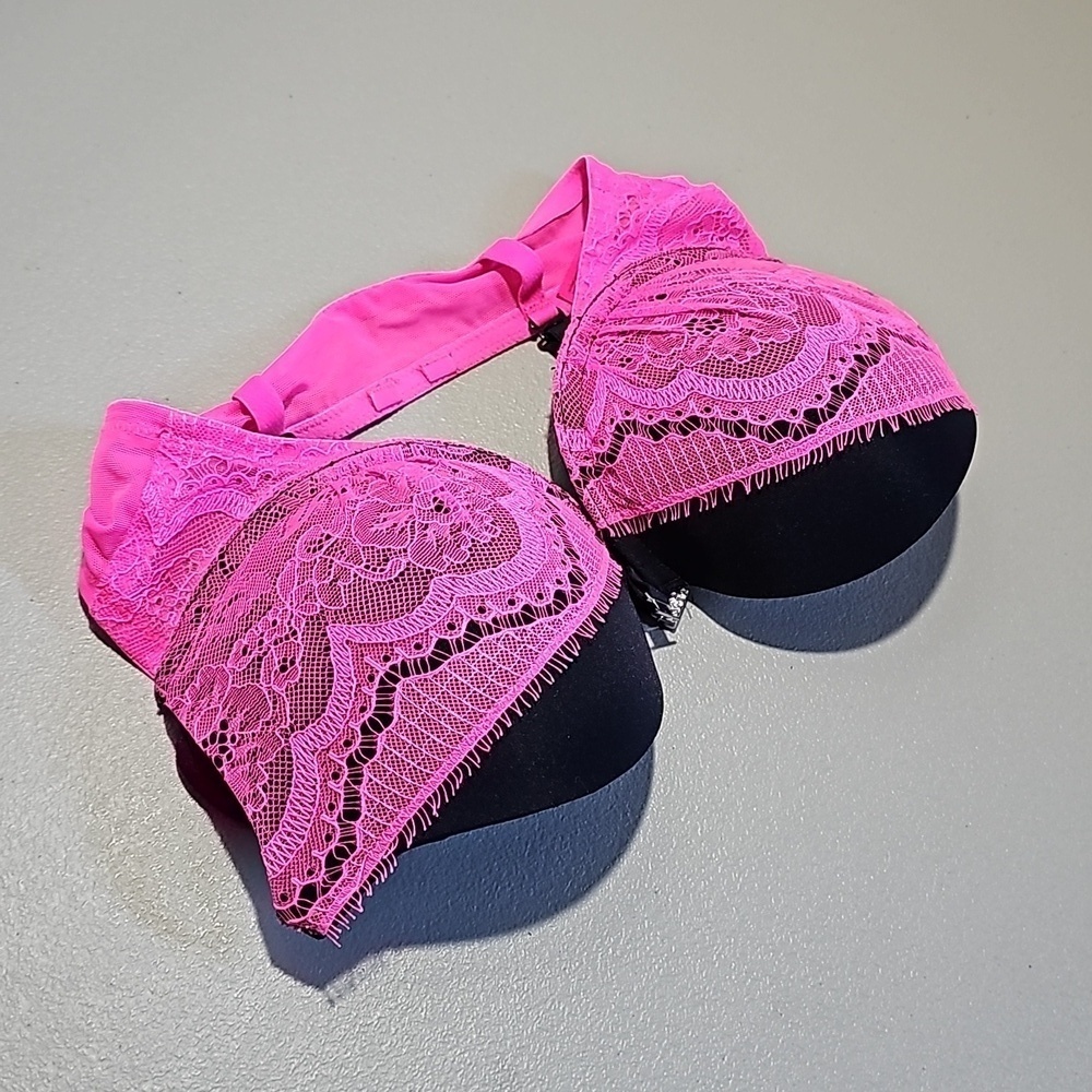 La Senza Beyond Sexy pink and black 32C bra